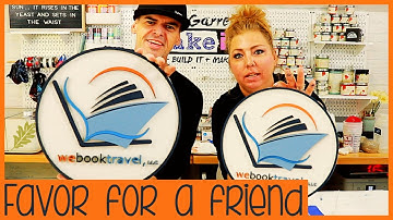 Business Sign using our Glowforge and Resin