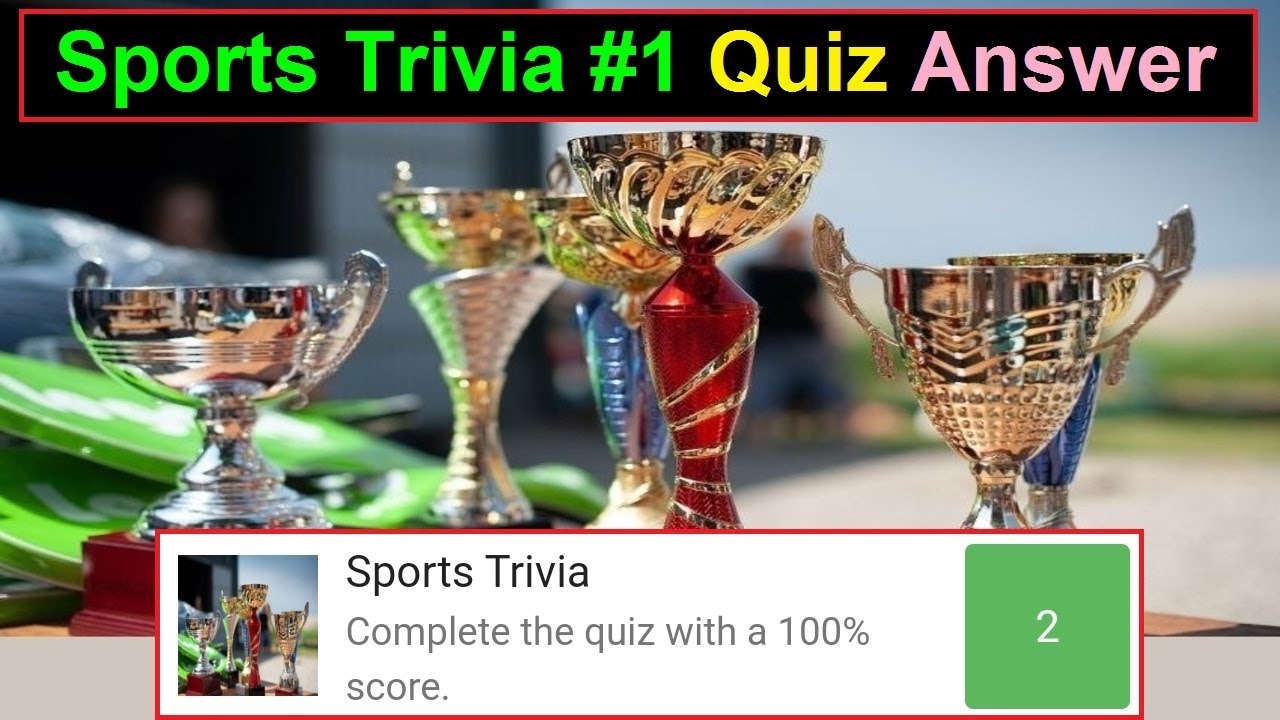 Sports Trivia 1 Quiz Answers Sport Trivia Quiz YouTube