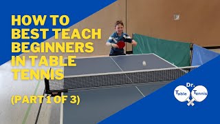 Table Tennis How To Teach Childs (best table tennis training childs - part 1 of 3)