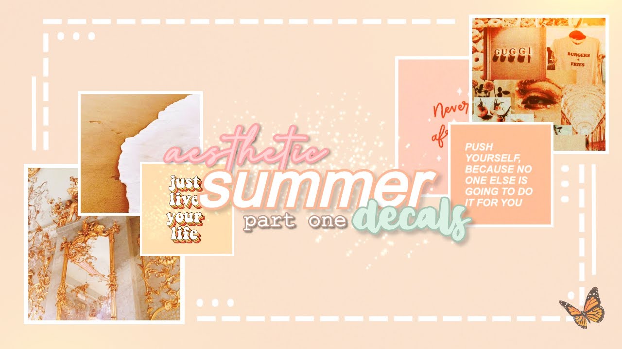 Roblox Bloxburg Summer Aesthetic Decals Pt 1 Youtube