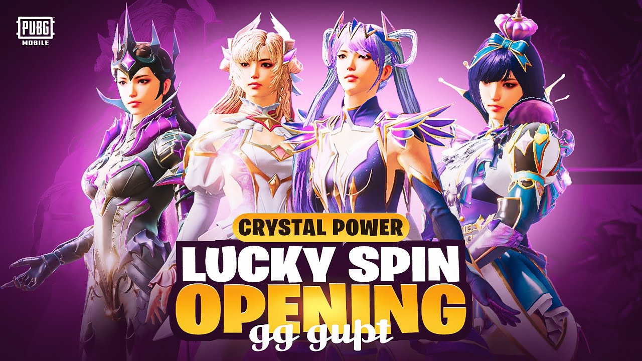 8 Mythic Crystal Power Lucky Spin |  crystal power spin pubg mobile | Crystal Power 🔥