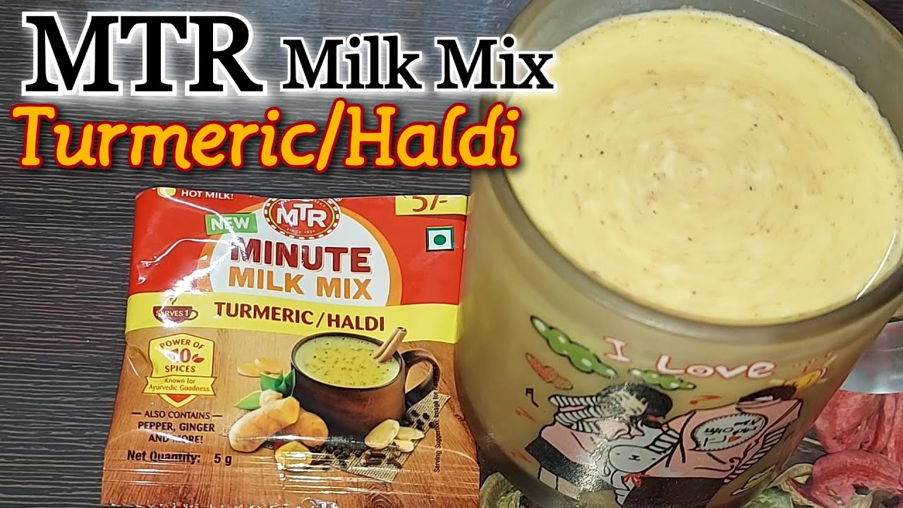 MTR Milk Mix Turmeric Haldi Review in Hindi | MTR Haldi Milk Recipe