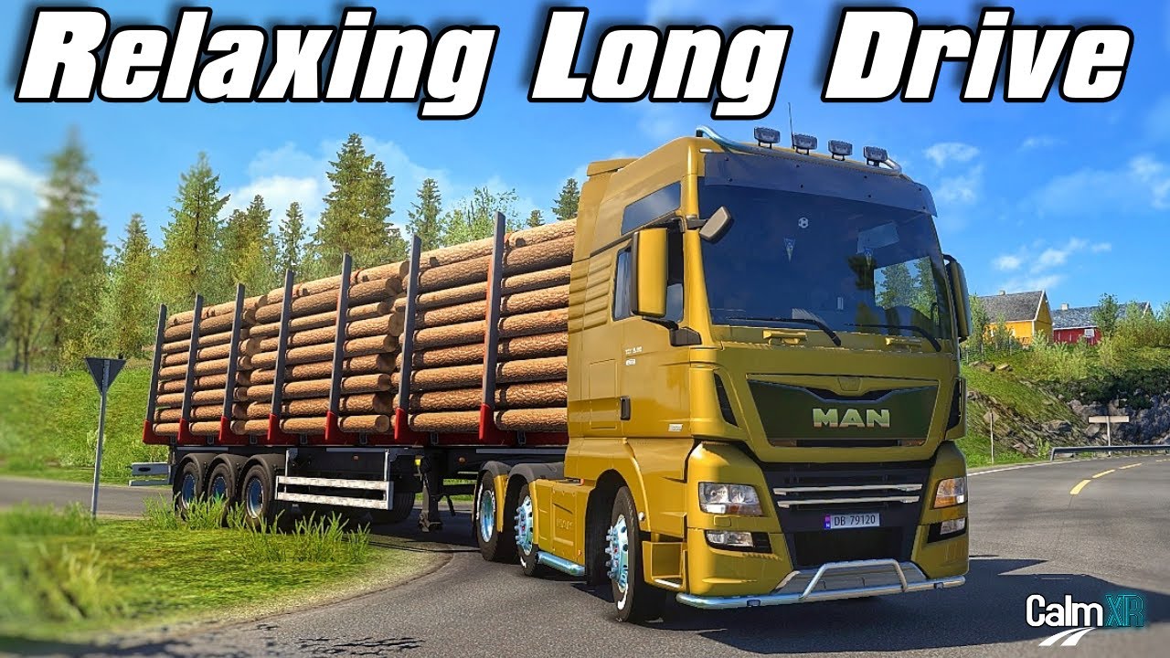 ETS2 | MAN Truck – 16 Minutes Relaxing Log Transport Drive (No Commentary)
