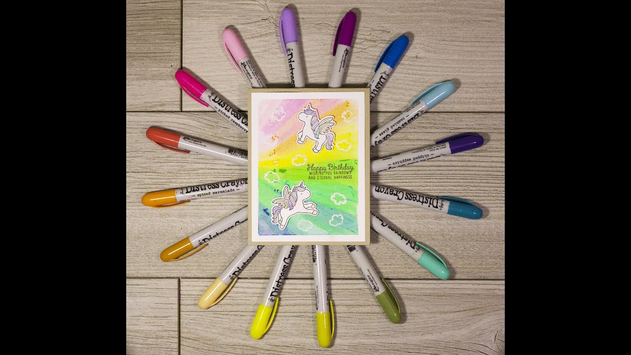 Advanced Techniques using Distress Crayons and Distress Inks with Alexandra Stapleton-Smith distress crayons on canvas