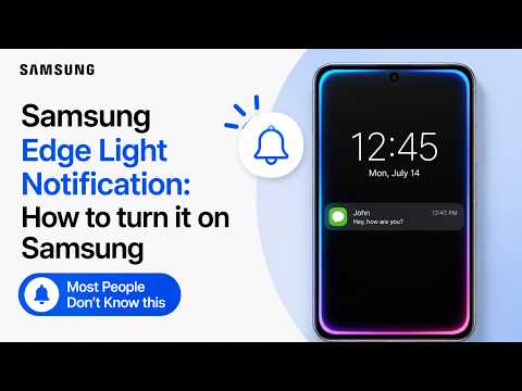 Samsung Edge Light Notification: How to turn it on Samsung (Most People Don't Know this)