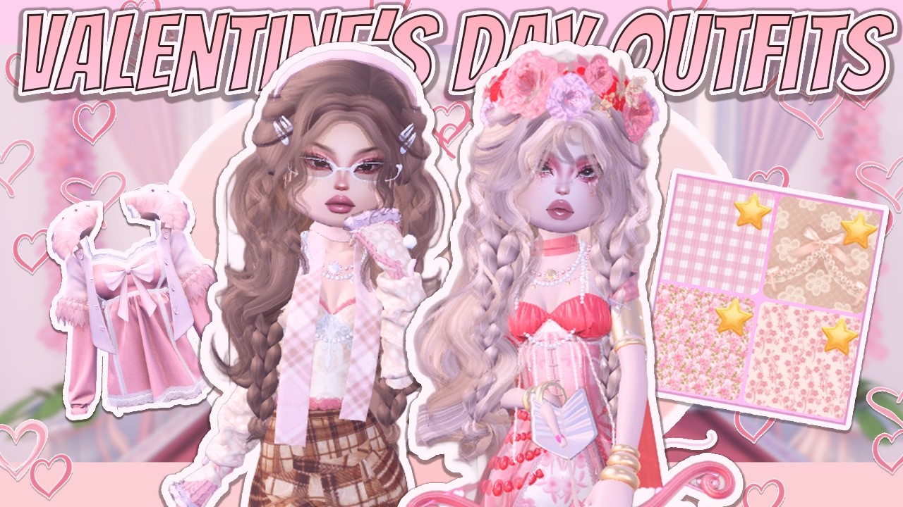 В игре *Dress to Impress* (ROBLOX) я ношу только наряды ко Дню святого Валентина.