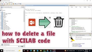 How To Delete Any File With The Help Of Scilab Code Deleting A File With A Scilab Program