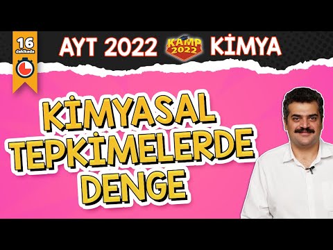 Kimyasal Tepkimelerde Denge  | AYT Kimya #Kamp2022