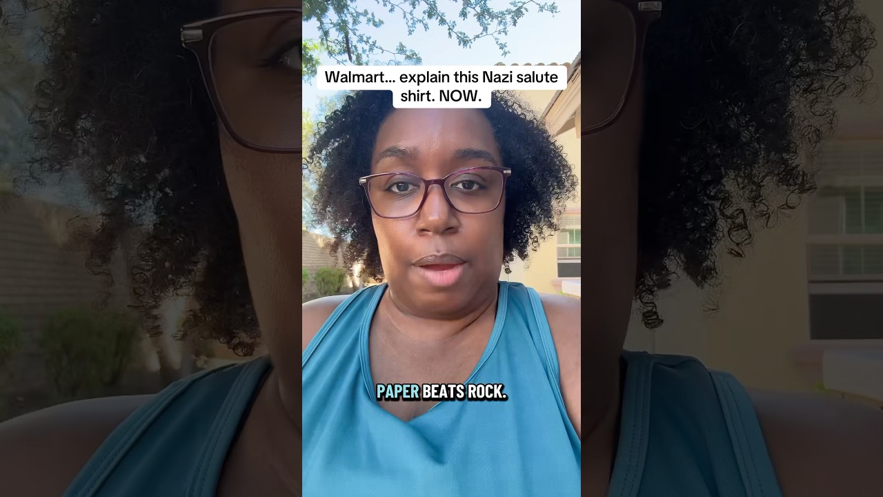 Walmart… объясните, что это за футболка с нацистским приветствием. СЕЙЧАС.