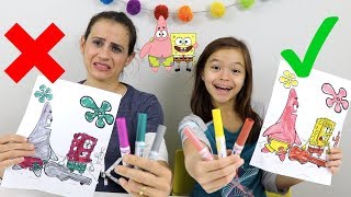 DESAFIO COLORINDO COM 3 CORES!!! (3 MARKER CHALLENGE) MUNDO DA VIVI!!!
