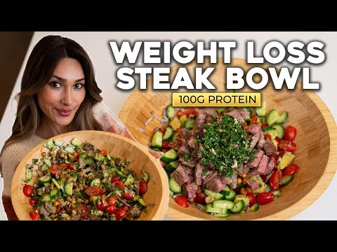 VIRAL STEAK SALAD I Easy Meal Prep + High Protein