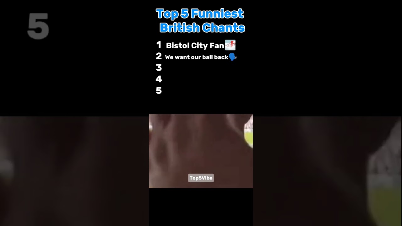 Top 5 Funniest British Football Chants! ⚽😂 | Absolute Banter!