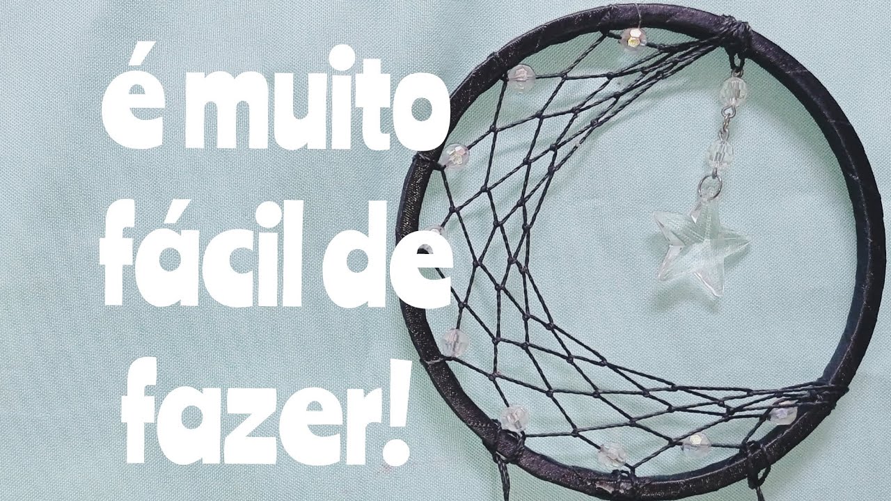 como fazer filtro dos sonhos meia lua ou lua nova!