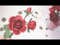 紙で作る薔薇（ばら）の花束｜ペーパーフラワーブーケの作り方｜How To make paper rose bouquet｜ayawang-paper