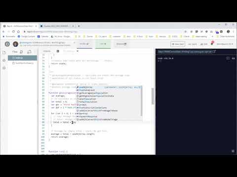 Find average of state object populations