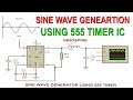 How to Generate Sine Wave using 555 Timer IC ? | Proteus Simulation