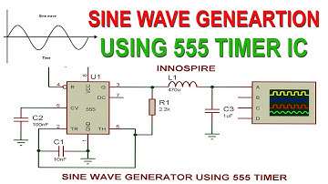 How to Generate Sine Wave using 555 Timer IC ? | Proteus Simulation