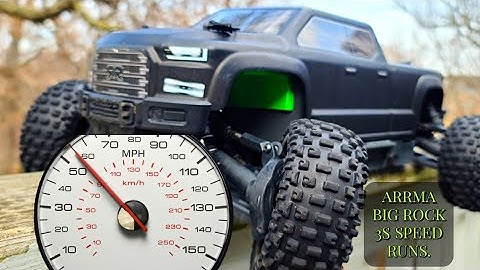 ARRMA BIG ROCK 3S | SPEED RUN | 55 MPH