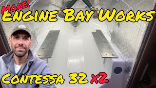 Two Contessa 32 Engine Replacements - Ep 2 Engine bays refit & making engine beds.