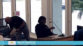 Special Magistrate - Code Enforcement - October 12, 2026