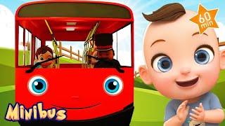 wheels on the bus school bus song more nursery rhymes kids songs minibus