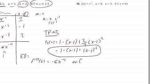 taylor series fx=1/x a=1 n=1 0 7 less then x less then 1.3