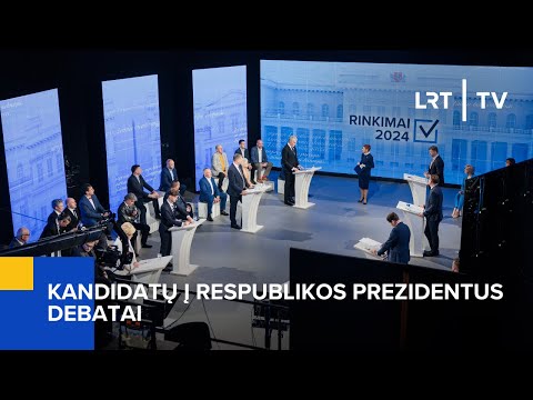 Rinkimai 2024. Kandidatų į Respublikos Prezidentus debatai | 2024-05-11 @LRTinklas