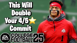 Do This to Double Your 4/5 Star Commits in Dynasty CFB 25