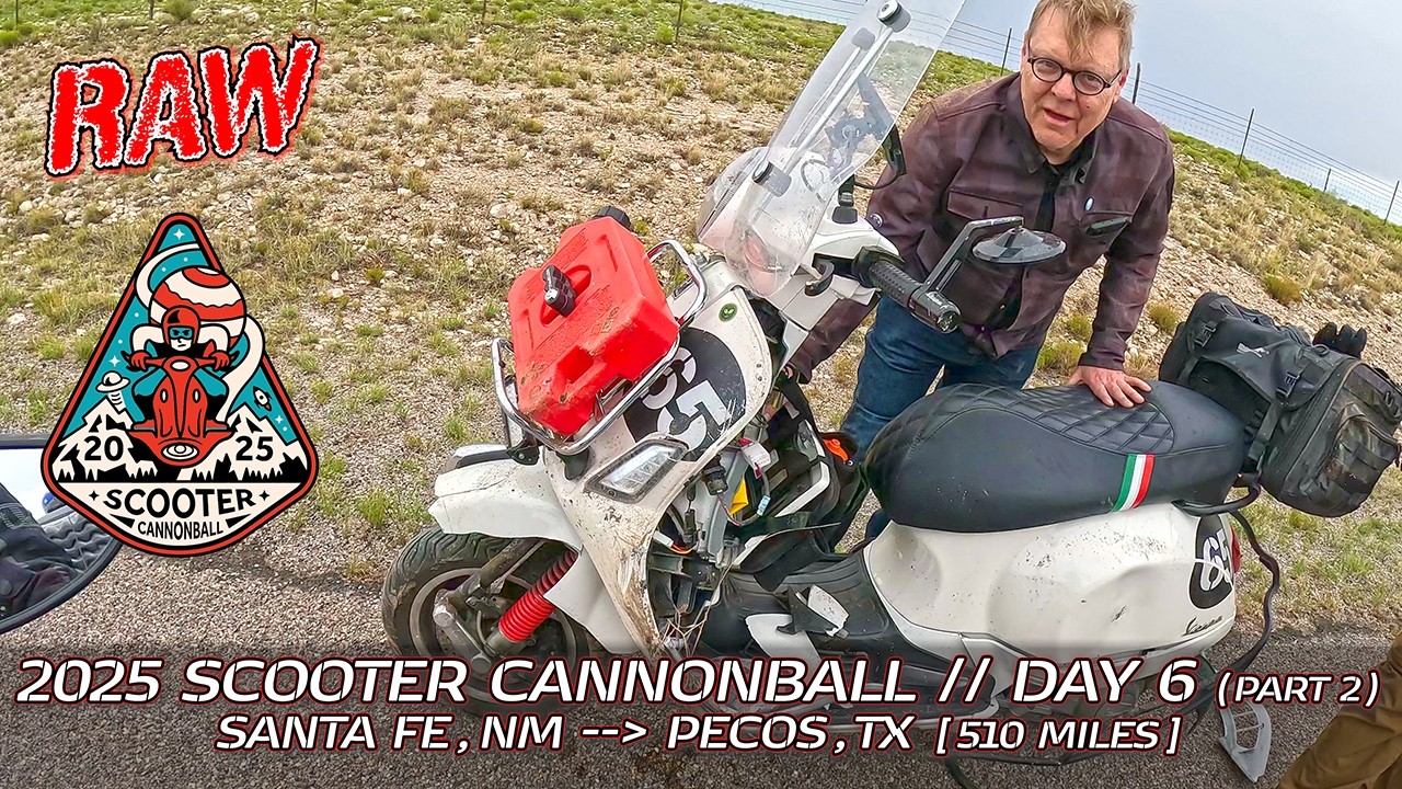 2025 Scooter Cannonball // Day 6, Part 2: More unscheduled gravel & crashes