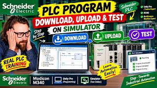 PLC Programming Basics: Upload, Download & Simulator Testing #PLC #PLC #LadderLogic #vlog