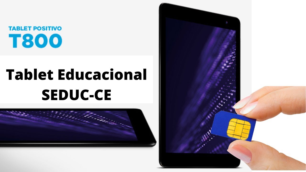 Como usar o tablet T800 da SEDUC-Ce e o chip de internet - YouTube