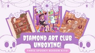 Diamond Art Club Halloween Drop Unboxing! || Three Amazing Kits for Spooky Season!