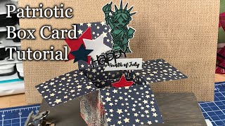 Patriotic Box Card Tutorial featuring Trinity Stamps