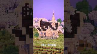 Cherry House Build Tutorial - #minecraft #minecraftbuilding #minecrafttutorial