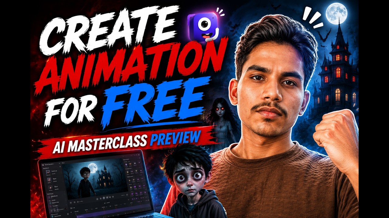 Animaker Tutorial Hindi | Create Professional Animated Videos FREE | AI Masterclass Preview