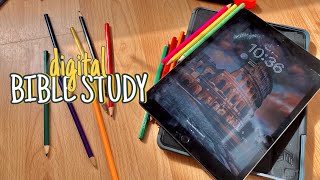 HOW to BIBLE STUDY on iPad DIGITAL BIBLE STUDY on goodnotes!📚📔📒📱