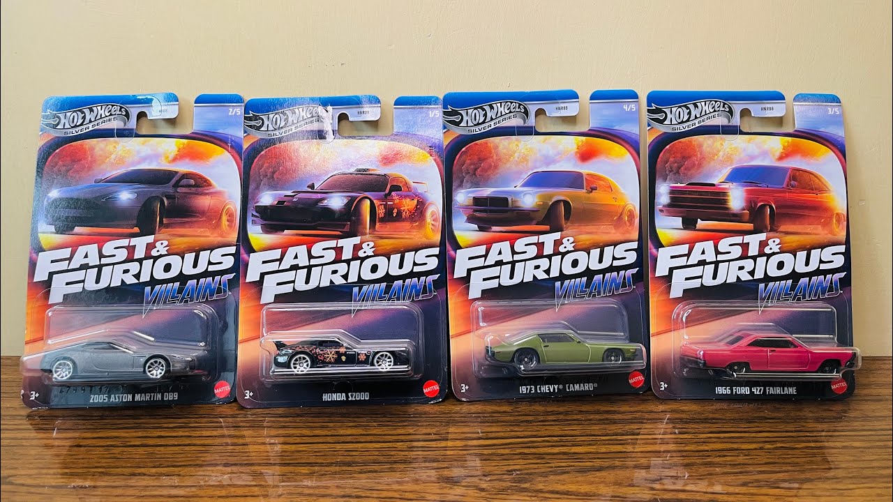 Opening Hot wheels Fast and Furious 4 toy cars | Silver Series | Diecast Model Cars Review 🔥🚗