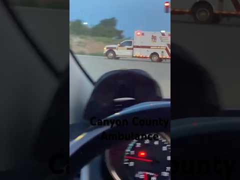 Canyon County Ambulance code 2 to hospital. #firedept #idaho #ambulance #code3 #caldwell