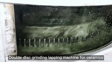 Double surface grinding lapping machine for ceramic#grinder #lapping #manufacturing #polishing #cnc