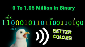 0 To 1.05 Million In Binary With Voices