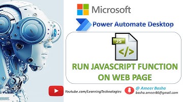 Power Automate Desktop || How to work with "Run JavaScript Function on web Page" Action