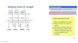 Adding Length and Area Metric Measurements