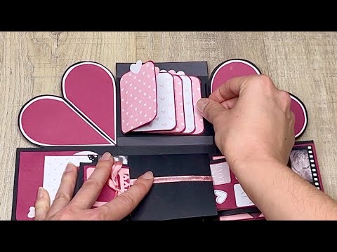 Mini Waterfall Card for an Explosion Box | Tutorial - YouTube