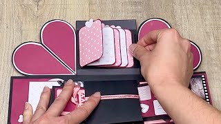 Mini Waterfall Card for an Explosion Box | Tutorial