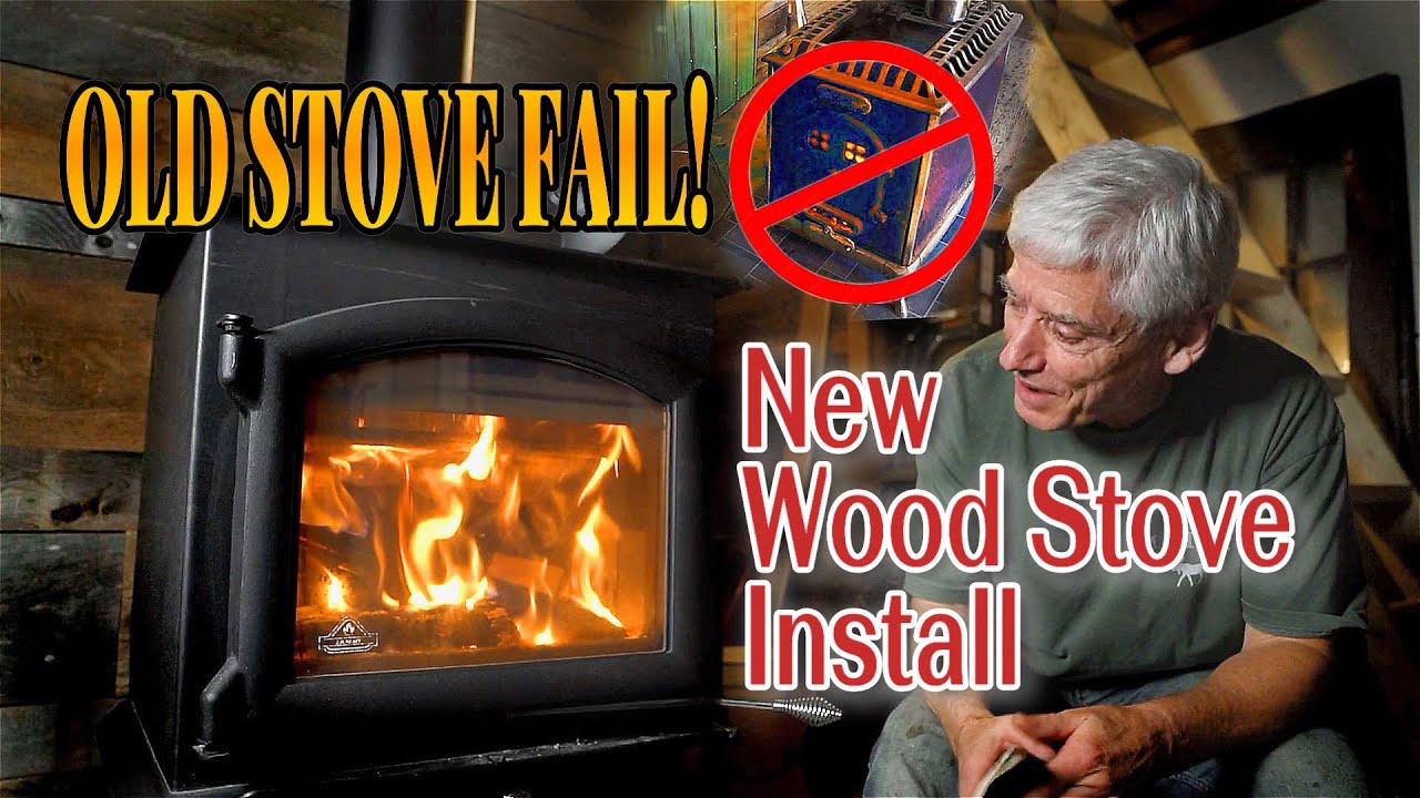 Old Stove Failed! New Wood Stove Install at Cabin YouTube