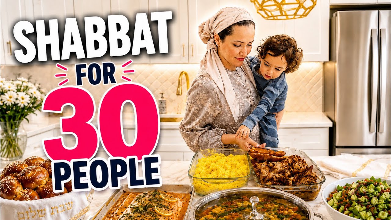 הכנות לשבת ל-30 איש
