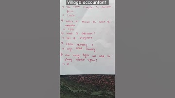 SDA FDA KPSC PDO tet gpstr Village accountant computer knowledge
