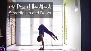 Straddle Up | YogaSlackers 12 Days of Handstands