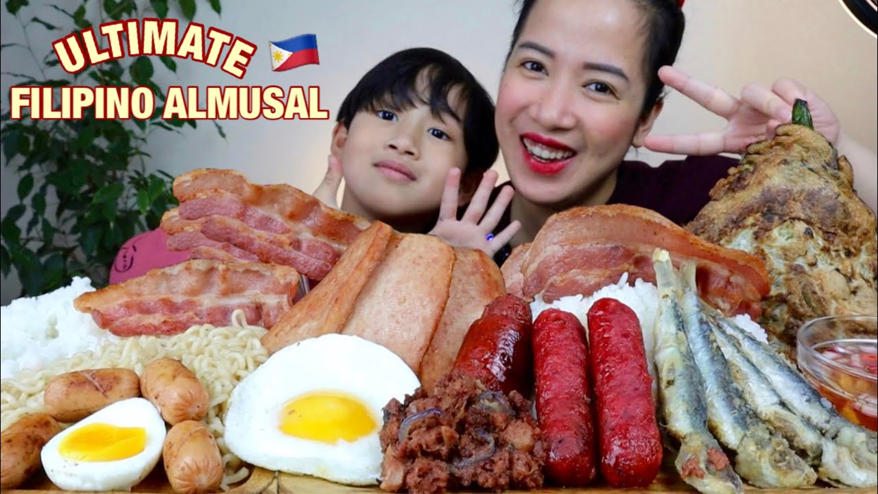 Spam, Bacon,Hotdog, Longganisa,Tortang Talong,Cornbeef ,Tuyo| MUKBANG with SHIN | FILIPINO FOODS