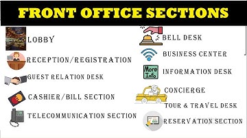 Hotel Front Office: Sections/Sub-Departments